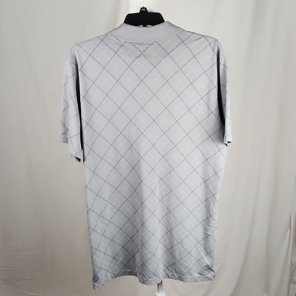 The Foundry Supply Co Gray Polo Shirt with Geometric Pattern - Picture 4 of 7